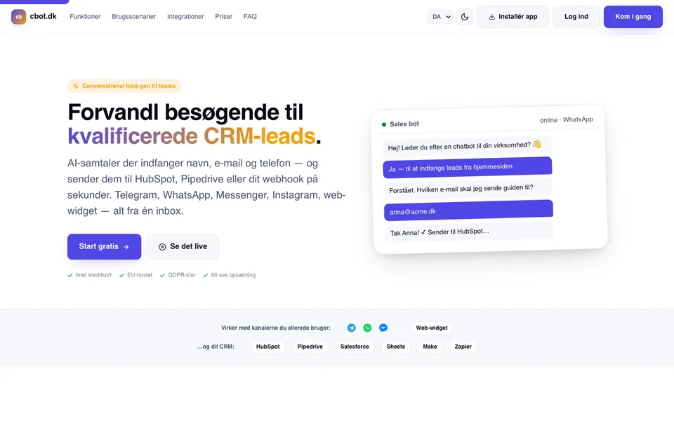 cbot.dk — samtalebaseret lead-gen