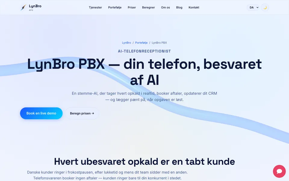 AI-PBX med realtidsstemme